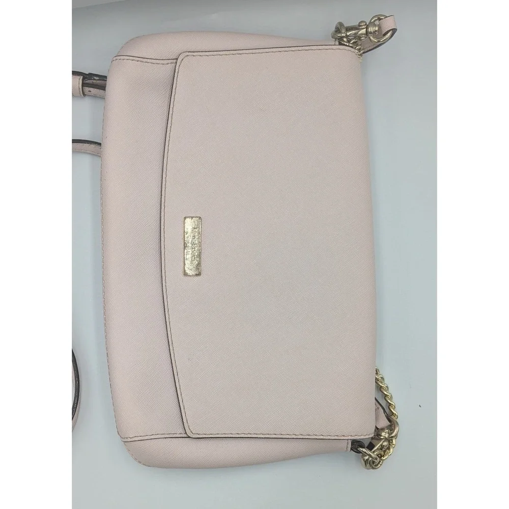 Kate Spade Saffiano Leather Crossbody Bag Mauve Rose Laurel Way Greer